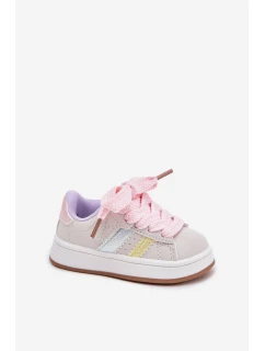 Sportovní boty dětské sneakers na suchý zip multikolor Celyna