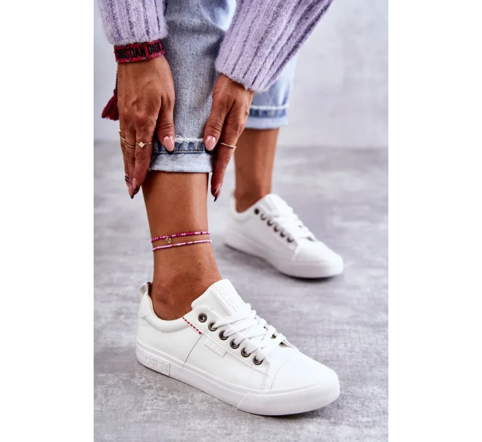 Dámské tenisky Kožené Big Star model 21251091 Bílé - Big Star Shoes Dámské tenisky Kožené Big Star model 21251091 Bílé - Big Star Shoes