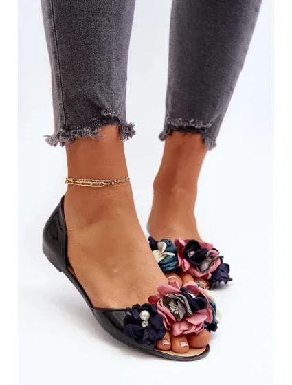 Sandále CK298 černo-růžové - Step in style Sandále CK298 černo-růžové - Step in style