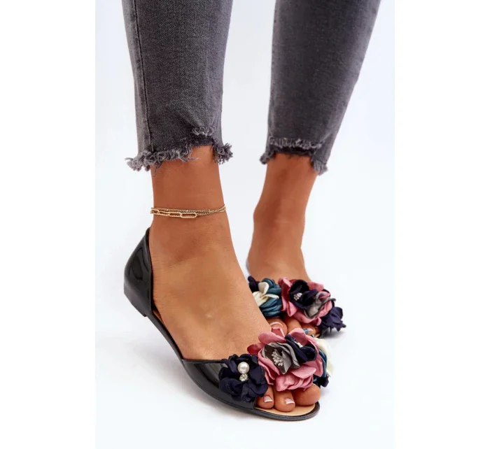 Sandále CK298 černo-růžové - Step in style Sandále CK298 černo-růžové - Step in style