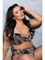 Dámské plavkové kalhotky brazilky SF model 20497977 Mocca s černou - Ava