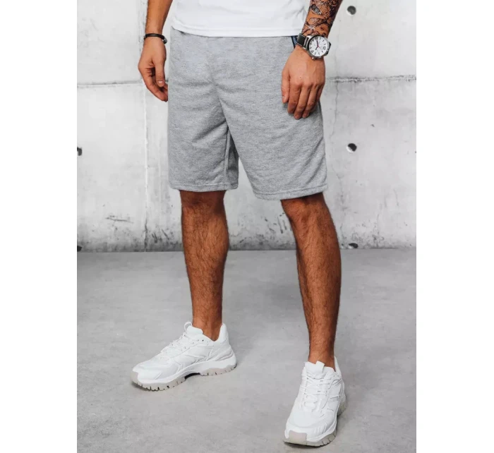 FashionStreet pánské světle šedé teplákové kraťasy SX2197