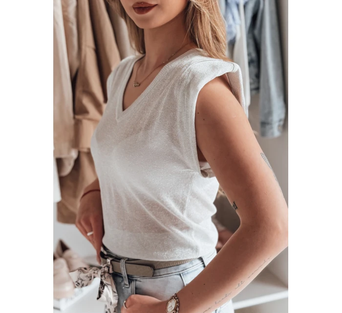 Dámská halenka krátká SELFINA ash FashionStreet MY2437 Dámská halenka krátká SELFINA ash FashionStreet MY2437