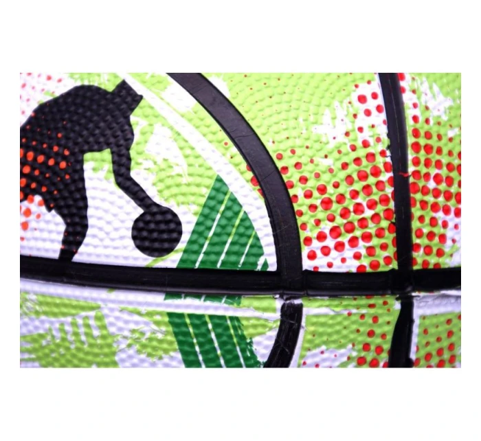 BASKETBAL ENERO SOLID R.7 ZELENÁ A BÍLÁ