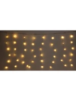 VÁNOČNÍ STROMEK SVĚTLA VENKOVNÍ / VNITŘNÍ SVĚTELNÝ ZÁVĚS 400 VEDL WW 200X200CM S DÁLKOVÝM OVLÁDÁNÍM TEPLÁ BÍLÁ