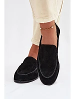 Dámské mokasiny z přírodního semiše Big Star model 22069376 Černé - Big Star Shoes