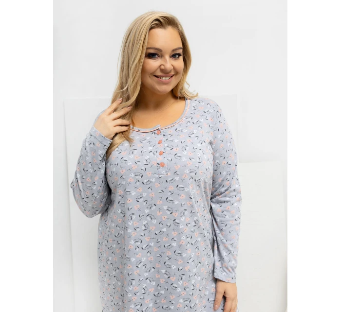 DU KN noční košile FP 602.15 šedá DU KN noční košile FP 602.15 šedá