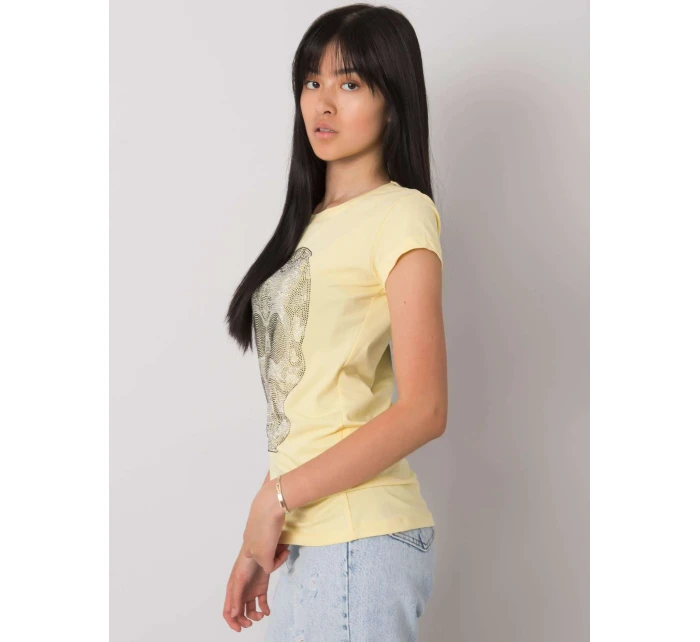 T košile EM TS ES 21 532.18 světle žlutá T košile EM TS ES 21 532.18 světle žlutá