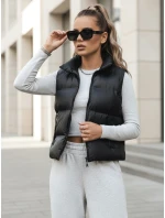 Dámská prošívaná vesta WILLOW černá FashionStreet TY3796