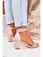 Dámské Sandály Na Podpatku Pudrově Růžové Lexi Dámské Sandály Na Podpatku Pudrově Růžové Lexi