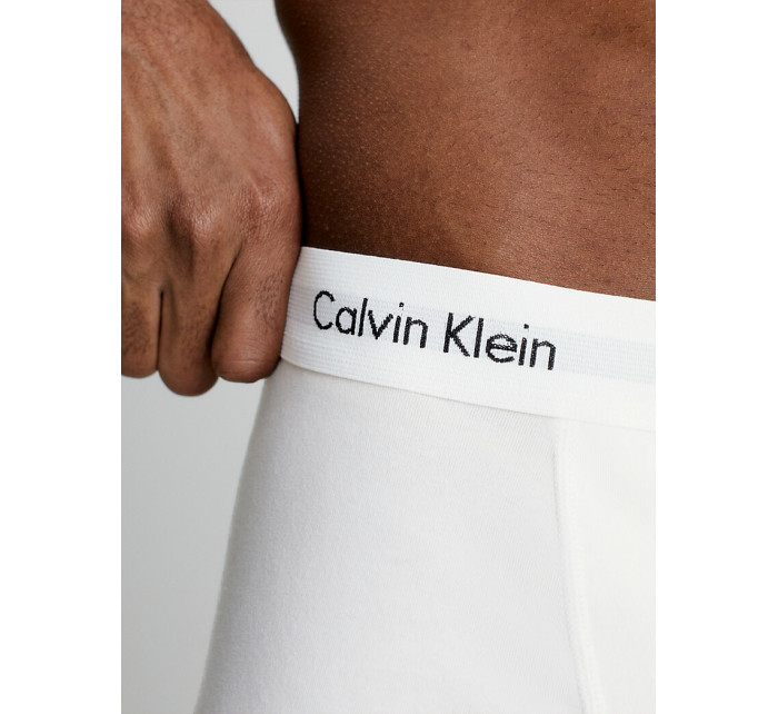 Pánské trenky 3 Pack Trunks Cotton Stretch 0000U2662G100 bílá - Calvin Klein