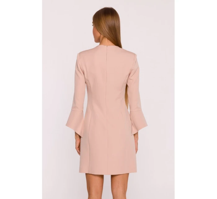 Dámské šaty   M876 béžové - Moe