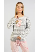 Dámské pyžamo dlouhé Méďa s hvězdou