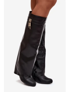 Kozačky na klínech model 217757 Step in style