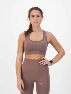 Rogelli TRINITY sportovní podprsenka špinavě růžová M