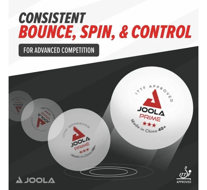 JOOLA PRIME 72KS MÍČKŮ NA STOLNÍ TENIS BÍLÝCH JOOLA PRIME 72KS MÍČKŮ NA STOLNÍ TENIS BÍLÝCH