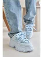 Dámské tenisky na masivní podrážce modré Nevela Dámské tenisky na masivní podrážce modré Nevela