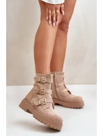 Zateplené dámské boty se béžové model 21670769 - Boto Zateplené dámské boty se béžové model 21670769 - Boto