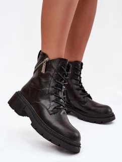 Kožené workery dámské zateplené Big Star model 21708634 Černé - Big Star Shoes