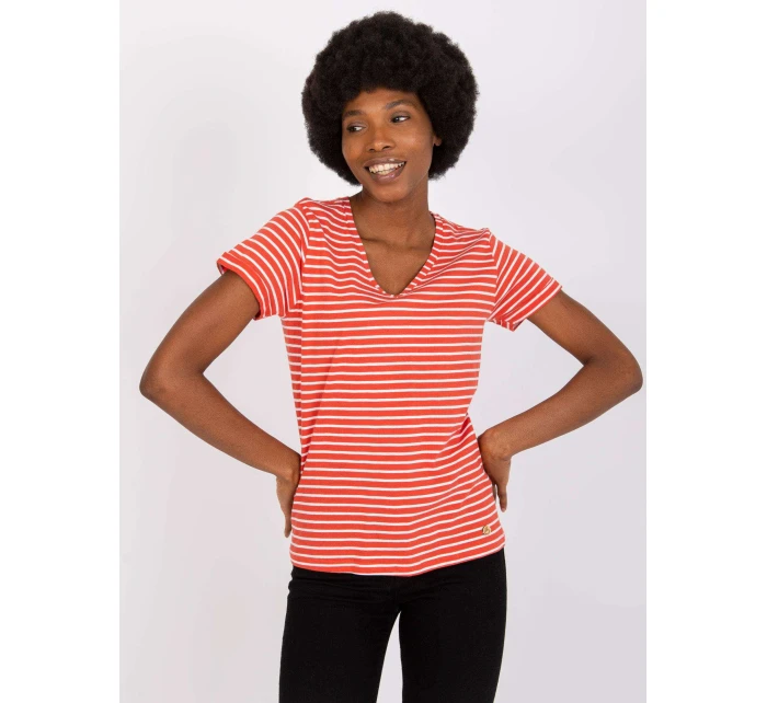 Tričko D16054M02431A tmavě oranžové