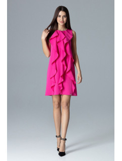Společenské šaty model 18590148 tmavě růžové - Figl