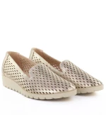 Dámská zlatá prolamovaná obuv Jezzi RMR1628