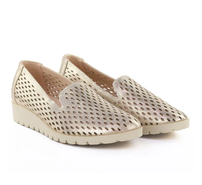 Dámská zlatá prolamovaná obuv Jezzi RMR1628