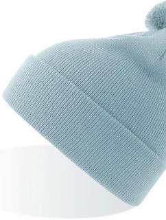 Atlantis Headwear Kid Wind-S Pompom Dětská pletená čepice s bambulí 33.0313 light blue