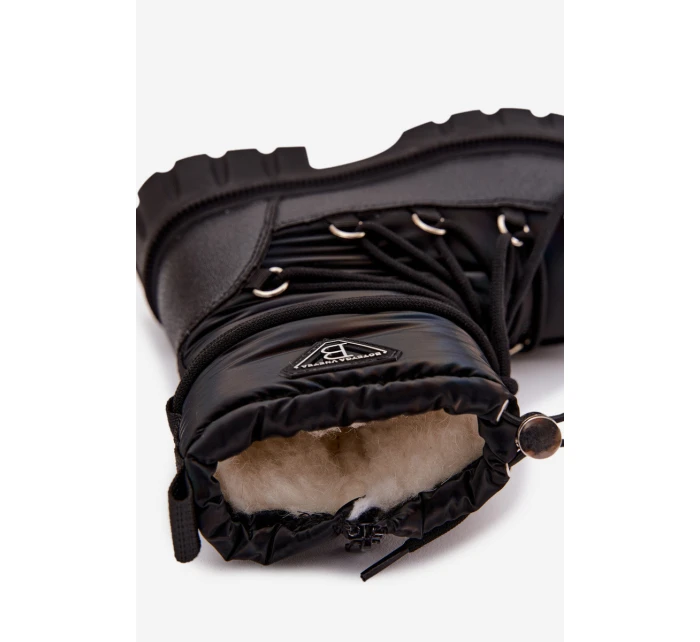 Dětské černé sněhule Adelisse