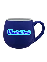 Personalizovaný keramický buclatý hrneček s vlastním textem s obrysem Personalizovaný keramický buclatý hrneček s vlastním textem s obrysem