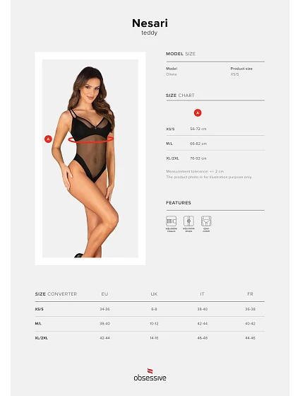 body otevřené teddy  model 19379802 - Obsessive