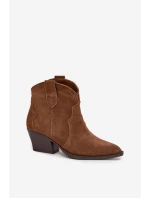 Boty na podpatku model 219126 Step in style Boty na podpatku model 219126 Step in style