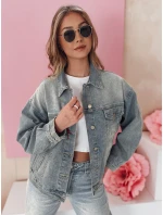 Dámská přechodná oversize katana bunda NOVAJIN modrá FashionStreet TY4838 Dámská přechodná oversize katana bunda NOVAJIN modrá FashionStreet TY4838