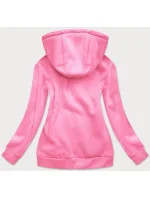 Světle růžová dámská sportovní mikina model 21442147 - J.STYLE Světle růžová dámská sportovní mikina model 21442147 - J.STYLE