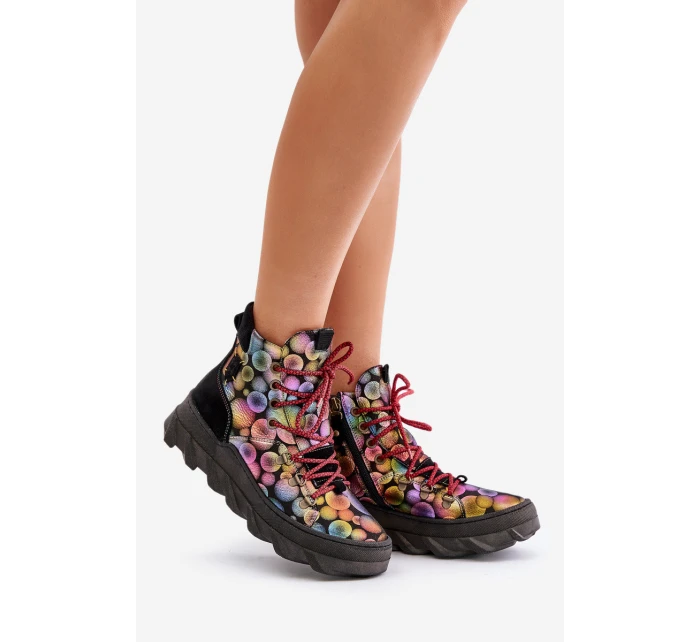 Kožené Dámské Zateplené Boty model 21677245 - Maciejka