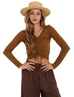 Halenka D16047O02334A světle hnědá