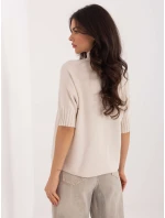 Sweter MI SW model 21807949 beżowy - FPrice Sweter MI SW model 21807949 beżowy - FPrice