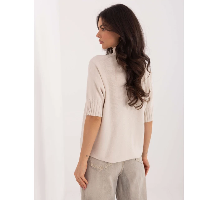 Sweter MI SW model 21807949 beżowy - FPrice Sweter MI SW model 21807949 beżowy - FPrice