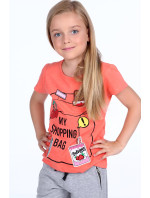 Dívčí tričko s korálovými nášivkami
