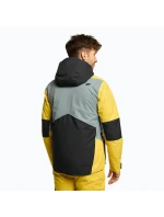 Pánská lyžařská bunda H4Z22 žluto-černá - 4F Pánská lyžařská bunda H4Z22 žluto-černá - 4F