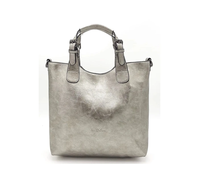 Komfortní stříbná dámská kabelka J3L9S - Ines Delaure