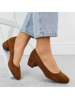 Velbloudí semišové lodičky na klínku Sergio Leone PB291 Velbloudí semišové lodičky na klínku Sergio Leone PB291