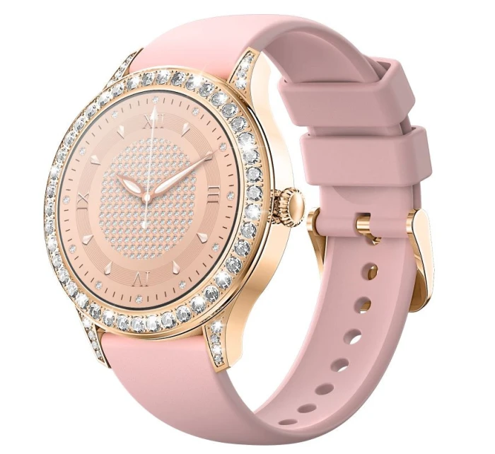 Dámské chytré hodinky VELTORI VT360-1 Pink Silicone Strap Dámské chytré hodinky VELTORI VT360-1 Pink Silicone Strap