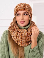 Dámský fleecový set 4 Seasons K263 camel+red
