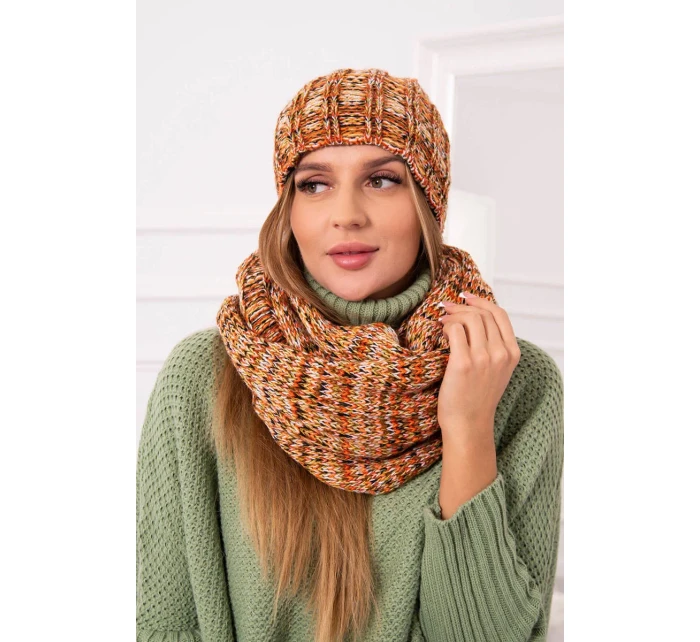 Dámský fleecový set 4 Seasons K263 camel+red Dámský fleecový set 4 Seasons K263 camel+red