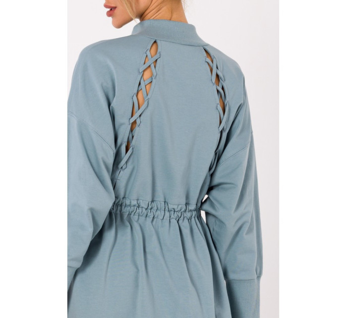 Šaty na zip s ozdobným šněrováním model 18383309 - Moe