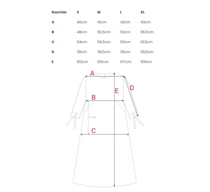 Šaty áčkového střihu s rukávy béžové model 20966050 - STYLOVE Šaty áčkového střihu s rukávy béžové model 20966050 - STYLOVE