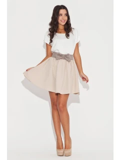 Dámská sukně K056 béžová - Katrus