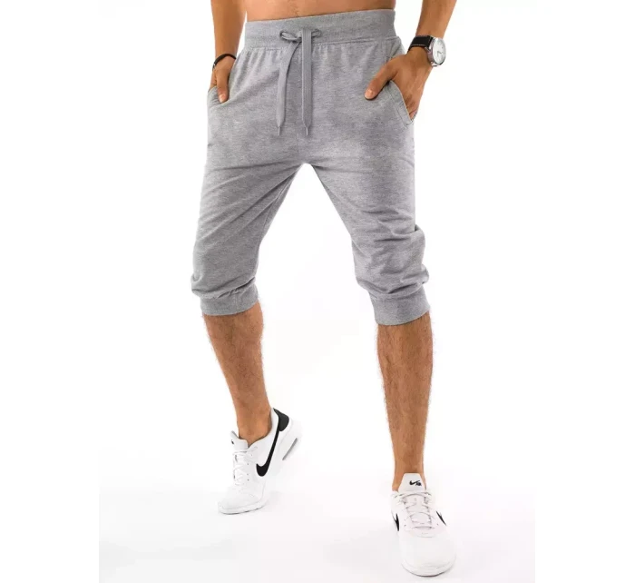 FashionStreet pánské světle šedé teplákové kraťasy SX1535