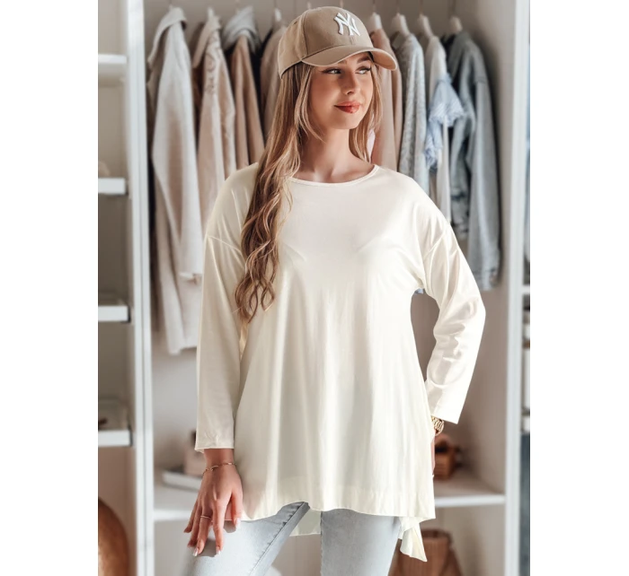 Dámská máslová halenka oversize s přívěskem COMFILA ecru FashionStreet RY2787